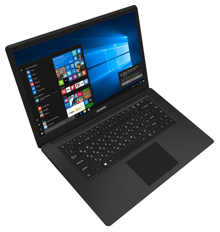 Ноутбук Digma CITI E601 Atom X5 Z8350/4Gb/SSD32Gb/Intel HD Graphics 400/15.6"/IPS/FHD (1920x1080)/Windows 10 Home Multi Language 64/black/WiFi/BT/Cam/10000mAh