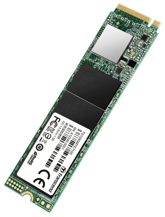 Флеш-накопитель Transcend Твердотельный накопитель SSD 128GB, M.2 PCI-Express Gen3 x4  3D TLC