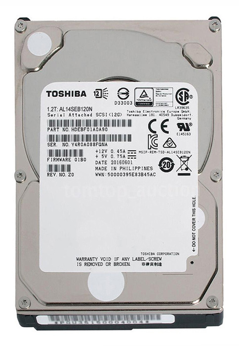 Накопитель на жестком магнитном диске TOSHIBA Жесткий диск Toshiba 1.2TB 2.5" 10500RPM 128MB, SAS 12 Gb/s