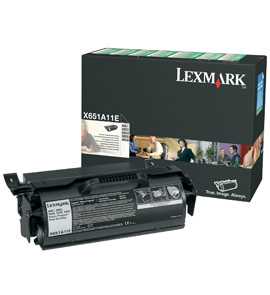 Картридж Lexmark X651A11E чёрный картридж для X65x, 7K (LRP)