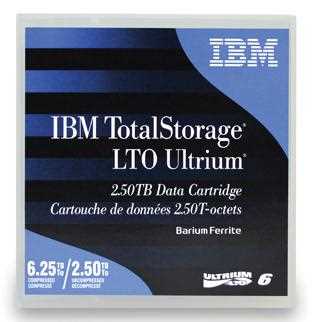 Картридж IBM LTO Ultrium 6 with barcode label