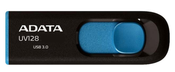 ADATA 128GB UV128 USB 3.0 Flash Drive (Black\Blue)