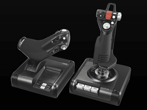 Контроллер игровой Logitech G X52 PROFESSIONAL H.O.T.A.S. (джойстик и рычаг управления двигателем для авиа и космических симуляторов)