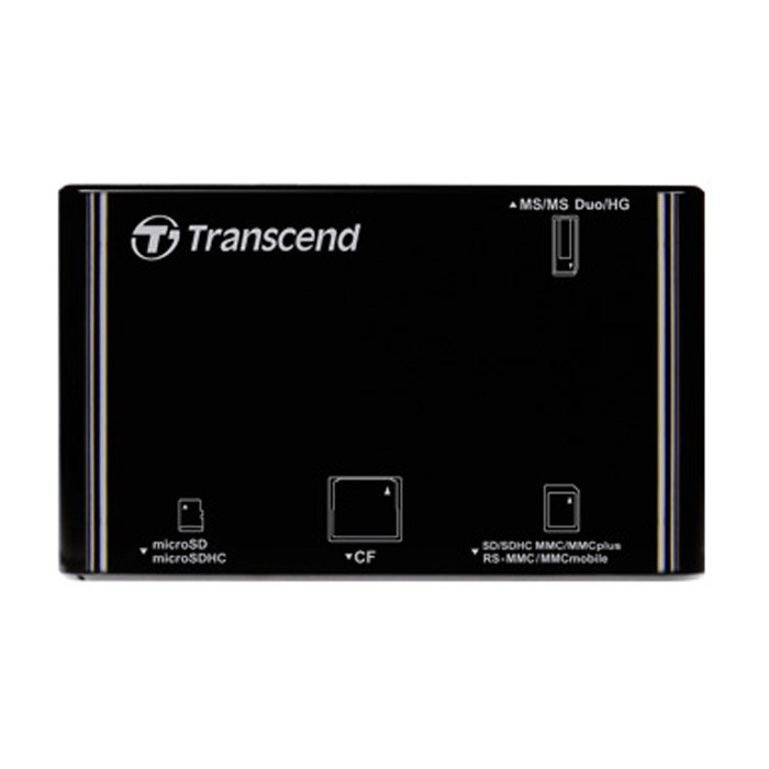 Transcend USB2.0 SD/ microSD Reader, Black