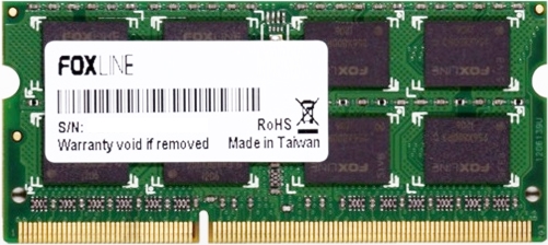 Foxline SODIMM 2GB 1600 DDR3 (256*8) 1.35V
