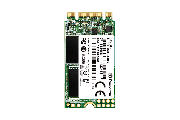 Флеш-накопитель Transcend Твердотельный накопитель SSD 512GB M.2 2242 SSD, SATA3 B+M Key, TLC