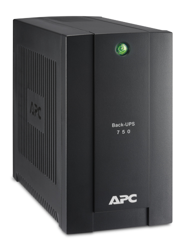 Источник бесперебойного питания APC Back-UPS BS, OffLine, 750VA / 400W, Tower, Schuko, USB