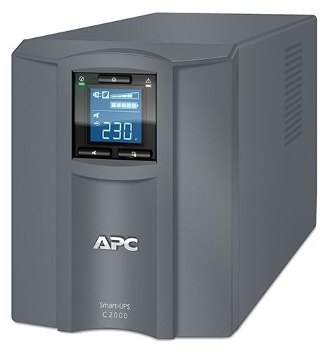 Smart-UPS C 2000VA LCD 230V, 1300 ватт, (1) IEC 320 C19, 6) IEC 320 C13, Interface Port USB, warranty of 1 year, grey, without USB cable
