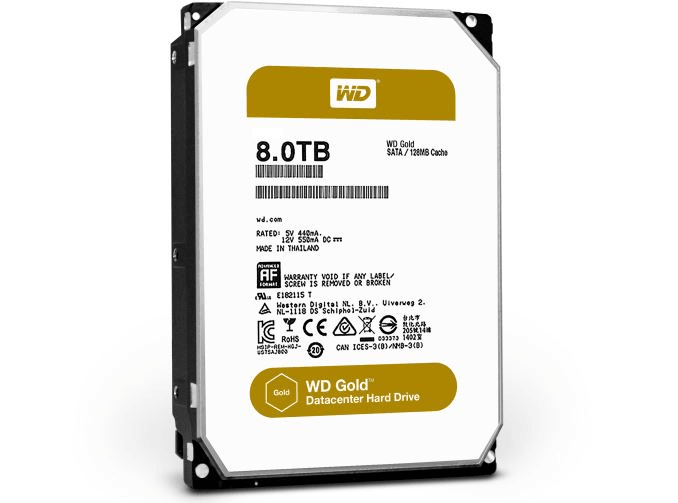 HDD WD SATA3 4Tb Gold 7200 128mb