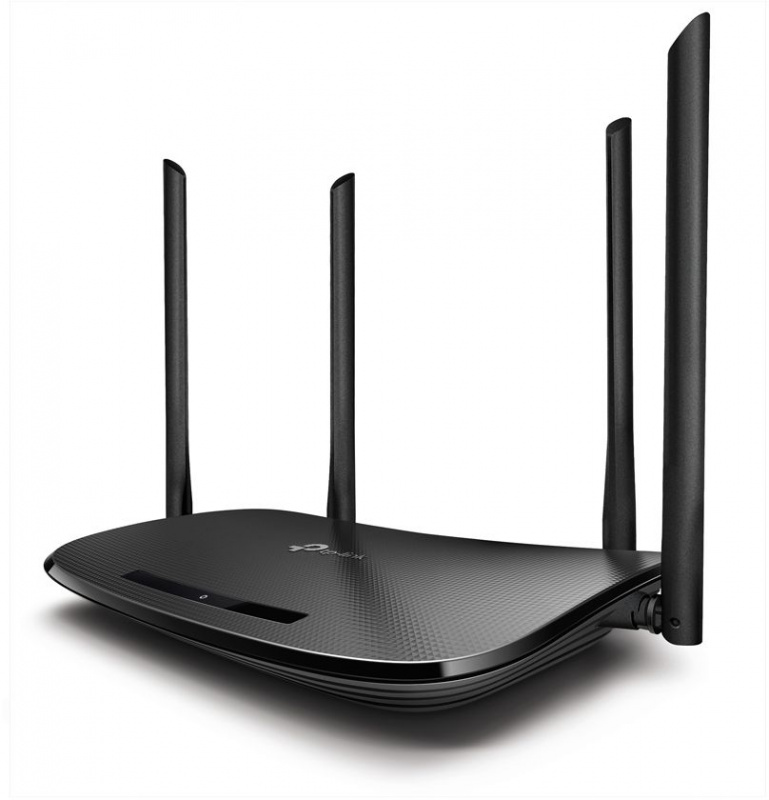 AC1200 Wi-Fi VDSL/ADSL Modem Router, 802.11ac/a/n/g/b, 867Mbps at 5GHz + 300Mbps at 2.4GHz, 4 FE ports,  4 fixed antennas, Tether App, VPN Server, Clound Support, with VDSL splitter, Annex A&B