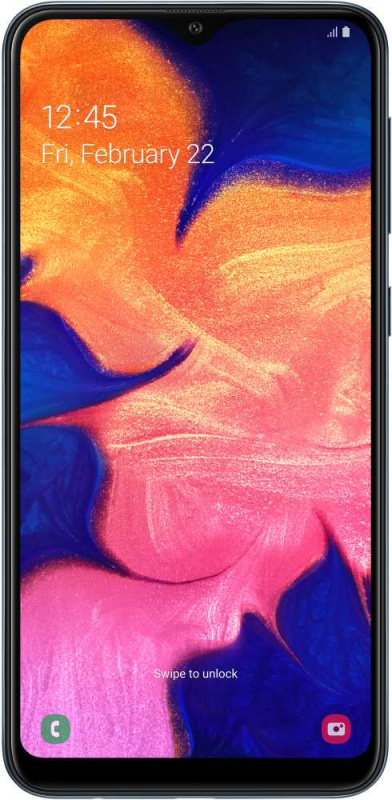 Смартфон Samsung SM-A105F Galaxy A10 32Gb 2Gb черный моноблок 3G 4G 2Sim 6.2" 720x1520 Android 9 13Mpix 802.11 b/g/n GPS GSM900/1800 GSM1900 TouchSc MP3 microSD max512Gb