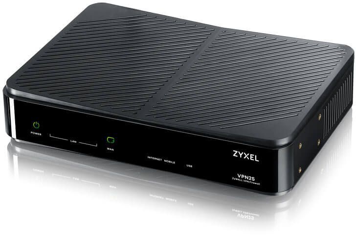 ZYXEL VPN 2S ZyWall Firewall 1xWAN GE, 1xWAN/LAN GE, 3xLAN/DMZ GE,  2xUSB2.0, included CF 1 year in VPN2S