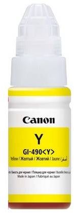 Картридж струйный Canon GI-490Y 0666C001 желтый (70мл) для Canon Pixma G1400/2400/3400
