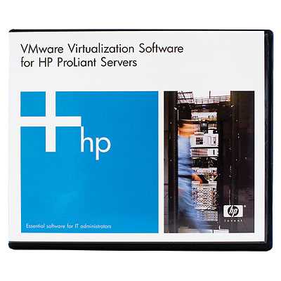Сертификат на получение ПО HPE VMw vSphere Adv 1P 1yr9x5 Nm Lic