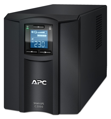 Источник бесперебойного питания APC Smart-UPS SC, Line-Interactive, 2000VA / 1300W, Tower, IEC, LCD, USB