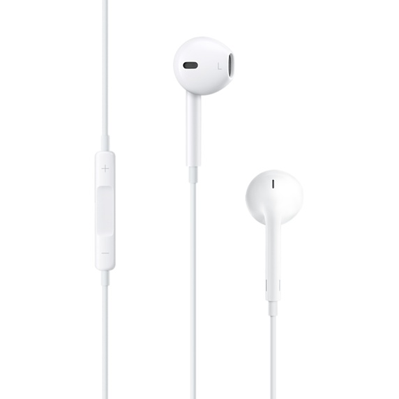 Гарнитура вкладыши Apple EarPods 1.1м белый проводные в ушной раковине (MNHF2ZM/A)