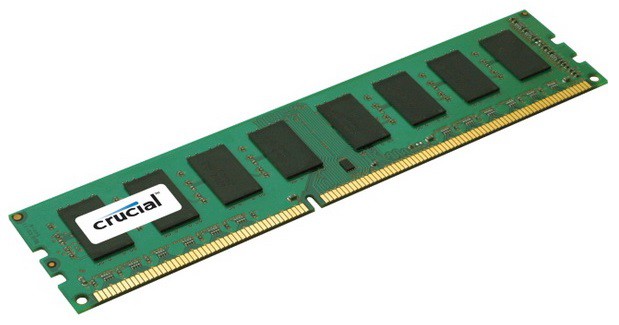 Crucial 2GB DDR3L 1600 MT/s (PC3L-12800) CL11 Unbuffered UDIMM 240pin 1.35V/1.5V Single Ranked