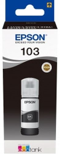 Картридж струйный Epson 103BK C13T00S14A черный (4500стр.) (65мл) для Epson L3100/3110/3150