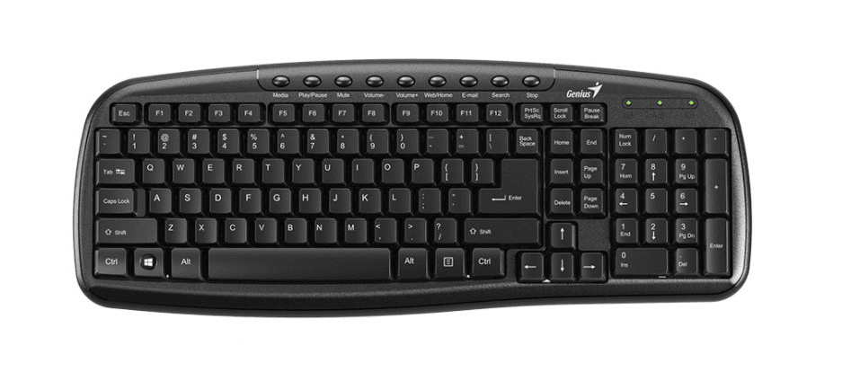 Клавиатура Genius KB-M225, C, Black USB, RU, 9 мультимедийных клавиш