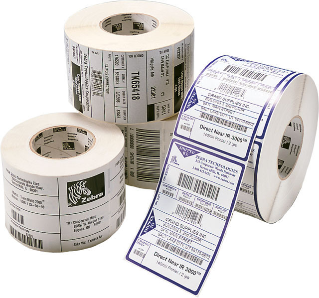 Label, Paper, 101.6x152.4mm. Direct Thermal, Z-Perform 1000D, Uncoated, Permanent Adhesive, 19mm Core, Black Mark