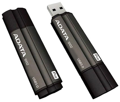 ADATA 128GB S102 Pro USB 3.0 Flash Drive (Grrey)