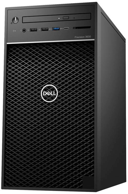 ПК Dell Precision 3630 MT Xeon E-2124 (3.3)/8Gb/1Tb 7.2k/SSD256Gb/P1000 4Gb/DVDRW/CR/Windows 10 Professional 64/GbitEth/460W/черный