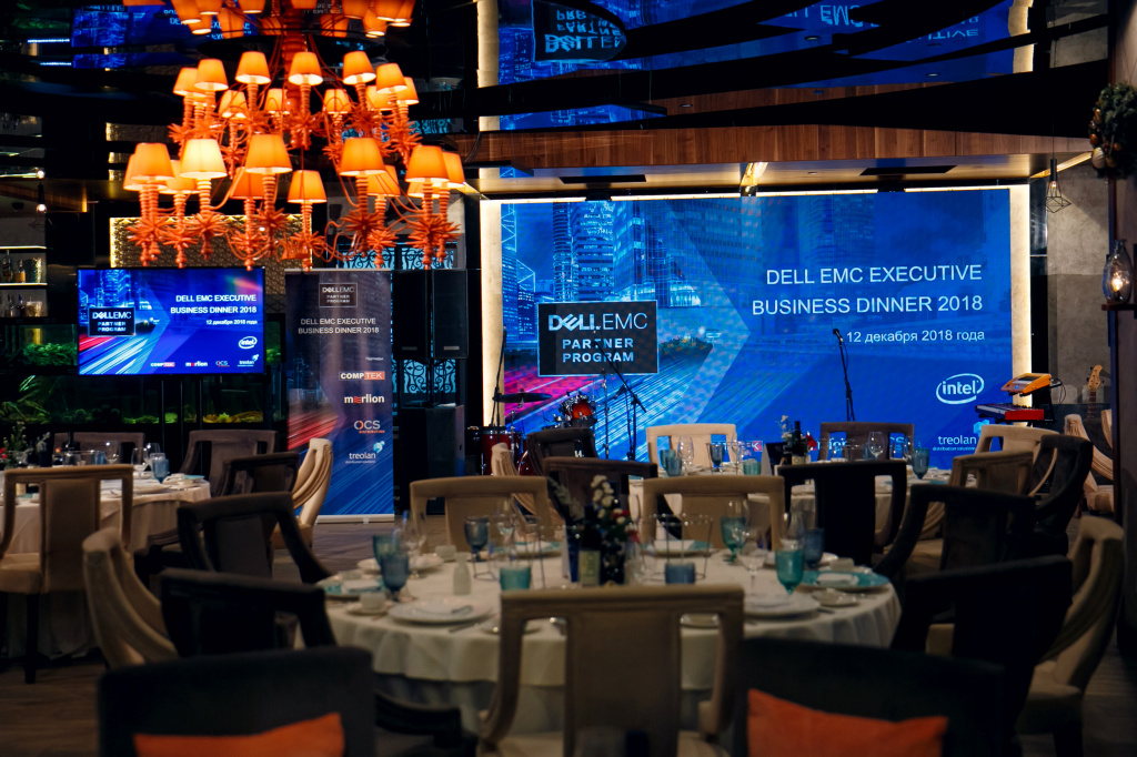 Executive бизнес-ужин для привилегированных партнеров Dell EMC 