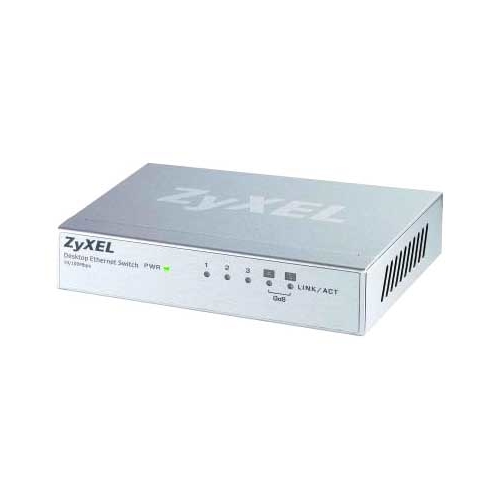Коммутатор ZyXEL ES-105A_V2 (аналог AV3-EU0101F) Пятипортовый коммутатор Fast Ethernet с двумя приоритетными портами