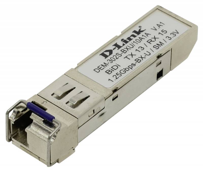 Модуль D-Link DEM-302S-BXD 1-port mini-GBIC 1000Base-BX SMF WDM (Bi-Directional)