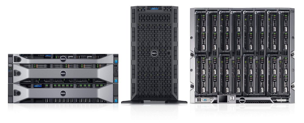 Rack, tower, blade сервера Dell EMC