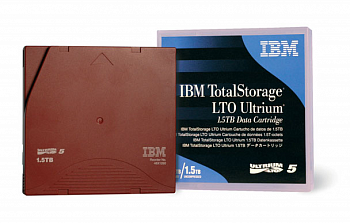Магнитная лента (незаписанная) IBM Ultrium LTO5 Tape Cartridge - 1.5TB with Label (1 pcs)