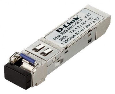 Модуль SFP D-Link DEM-302S-BXU 1port 1000Base-BX 3.3В WDM TX:1310nm RX:1550nm
