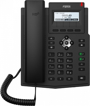 Телефон IP Fanvil X1SP черный (плохая упаковка)