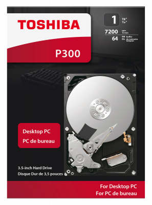 Жесткий диск Toshiba SATA-III 1Tb HDWD110EZSTA P300 (7200rpm) 64Mb 3.5" Rtl