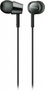 Наушники вкладыши Sony MDR-EX155 1.2м черный проводные в ушной раковине (MDREX155B.E)