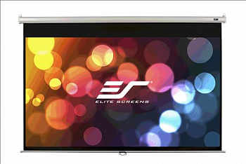 Экран Elite Screens 124.5x221см Manual M100UWH 16:9 настенно-потолочный рулонный черный