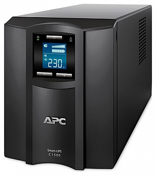 Источник бесперебойного питания APC Smart-UPS SC, Line-Interactive, 1500VA / 900W, Tower, IEC, LCD, USB, SmartSlot