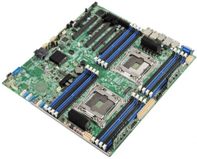 Intel® Server Board S2600CW2R, 2 x LGA2011-3, Xeon E5-2600(v3/v4), 16 x DDR4 ECC RDIMM/LRDIMM Up to 512 GB, 2x GB LAN, 3xPCI-E x8+2xPCI-e x16+1xPCI-E x4, 10 SATA-3 Ports, 7 USB Ports, SSI EEB 12"x 13"