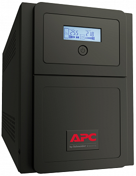 APC Easy UPS SMV 1000VA Line-Interactive, 0.7 kWatt,  (6) IEC 320 C13 battery backup, black, USB, Intelligent Smart Slot, 220x160x410 mm, 13.6kg