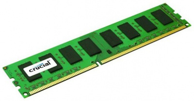 Crucial 8GB DDR3L 1600 MT/s (PC3-12800) CL11 DR x8 Unbuffered ECC UDIMM 240pin 1.35v