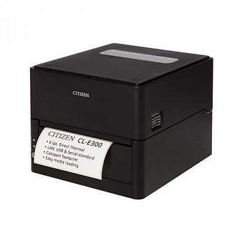 Принтер для этикеток Citizen CL-E300 Printer LAN, USB, Serial, Black, EN Plug